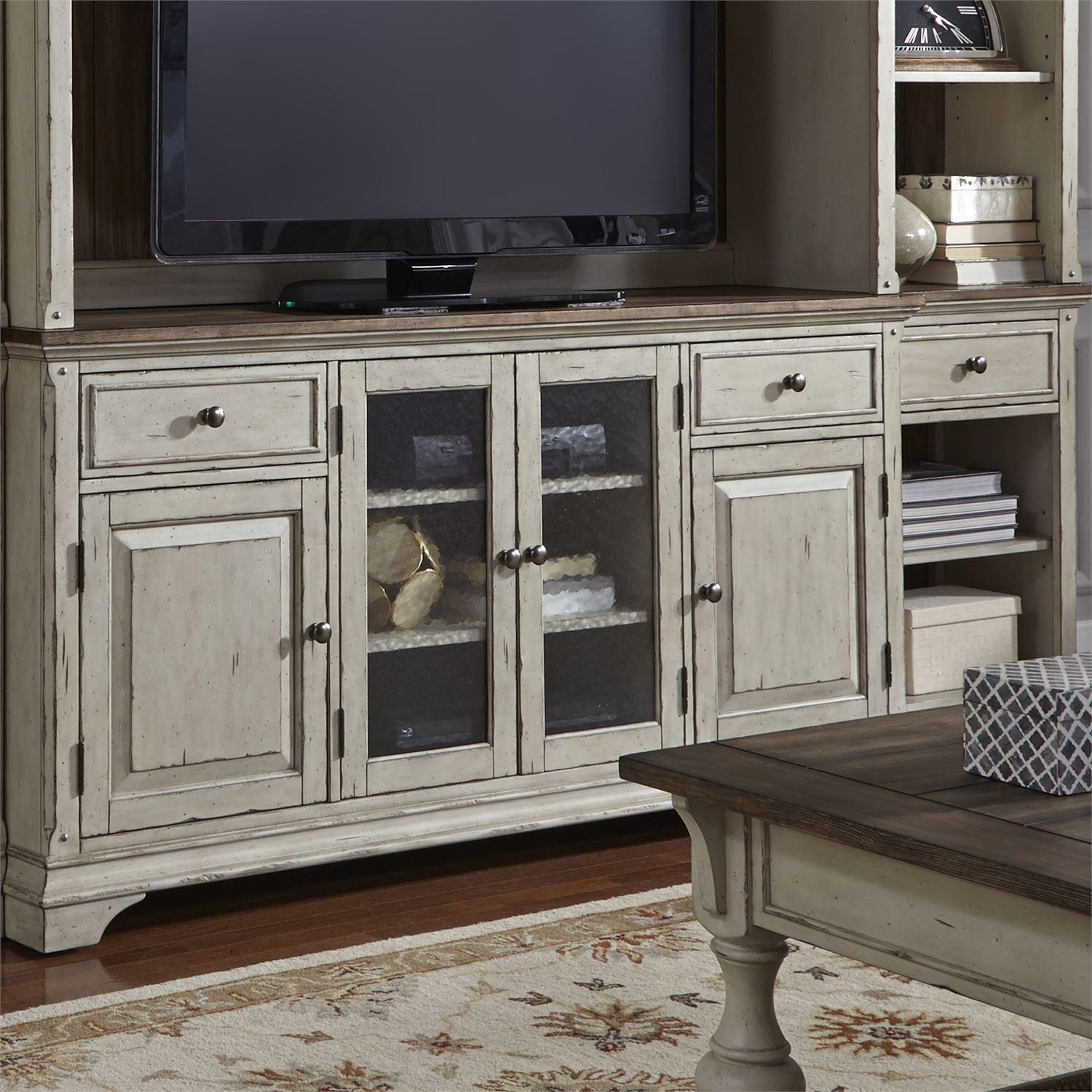 Traditional TV Stand Morgan Creek  (498-ENTW) TV Stand 498-TV68 in White 