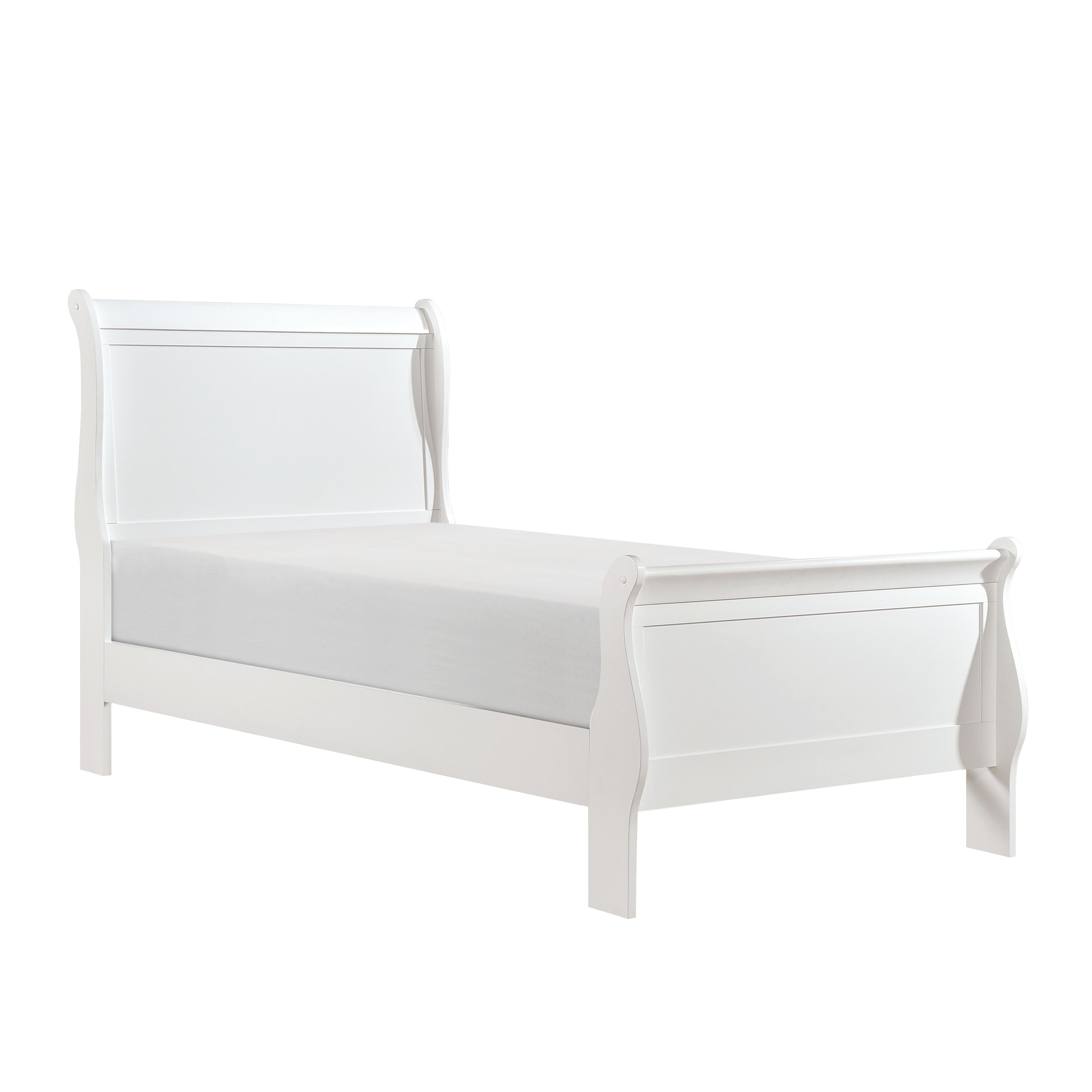 

    
Traditional White Wood Twin Bed Homelegance 2147TW-1* Mayville
