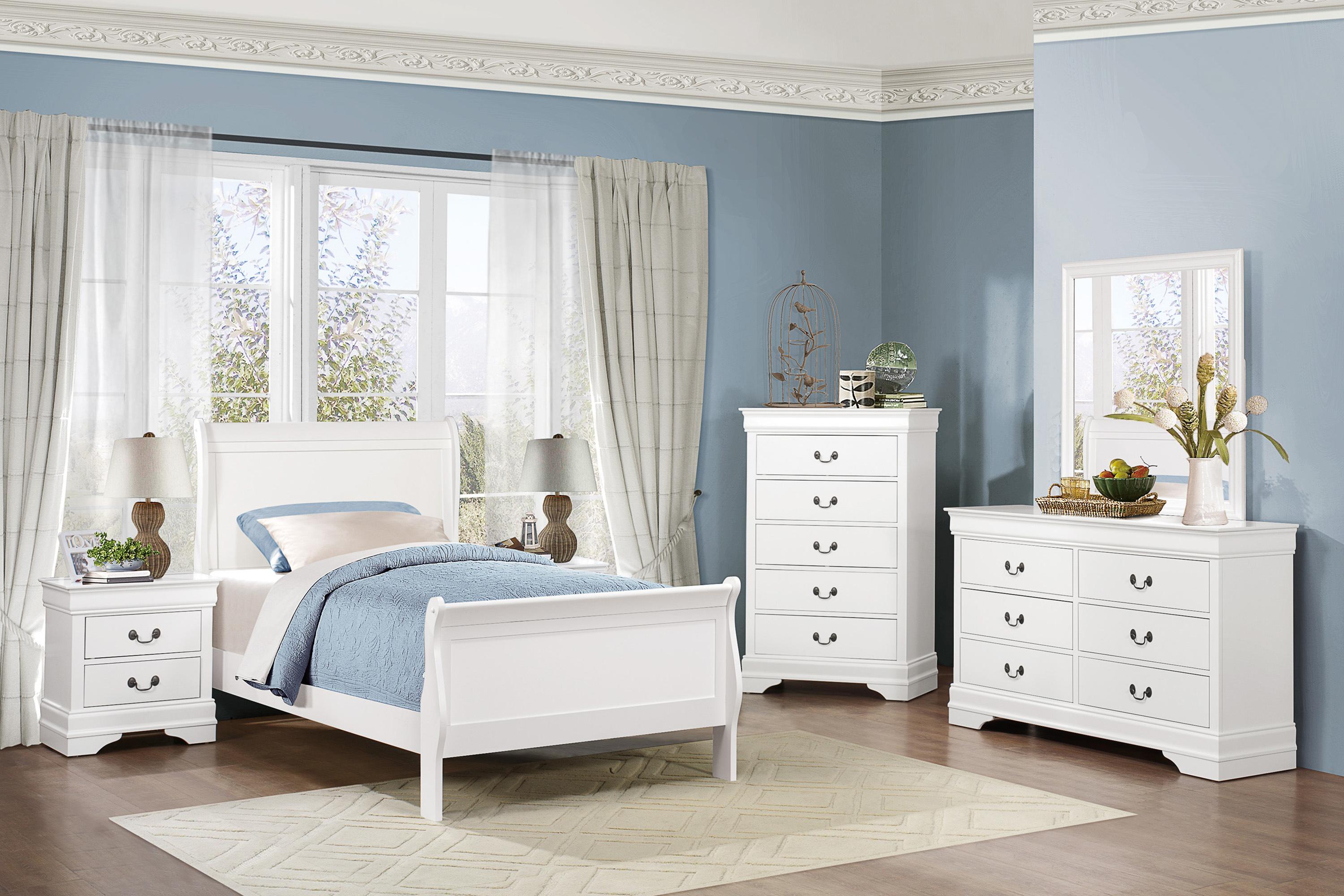Traditional Bedroom Set 2147TW-1-5PC Mayville 2147TW-1-5PC in White 