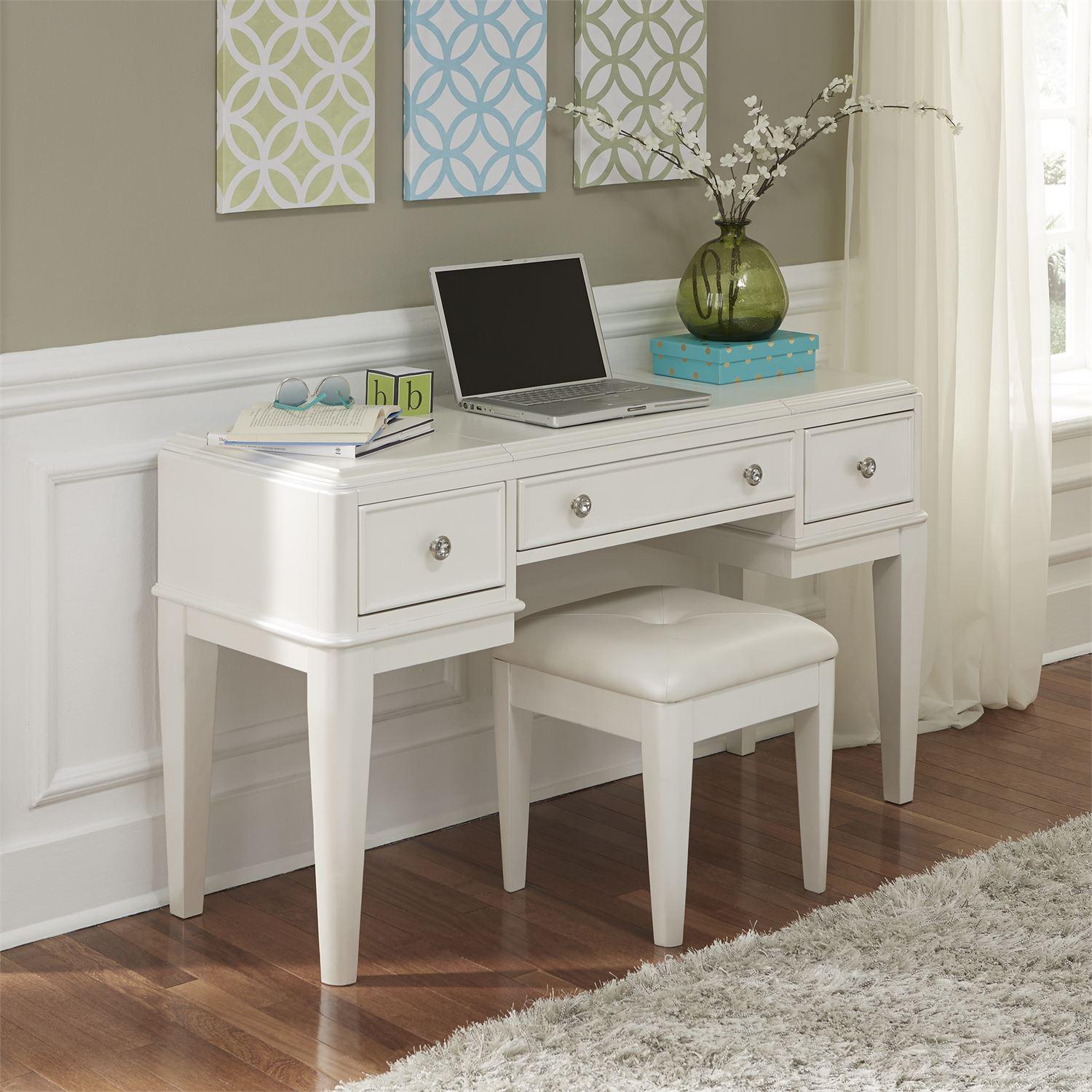 

    
Traditional White Wood Vanity Stardust (710-YBR) Liberty Furniture
