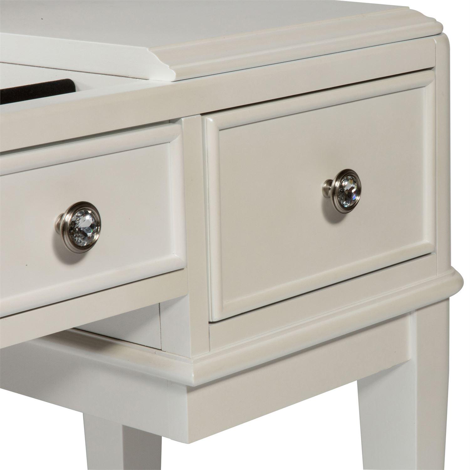 

    
710-BR35 Traditional White Wood Vanity Stardust (710-YBR) Liberty Furniture
