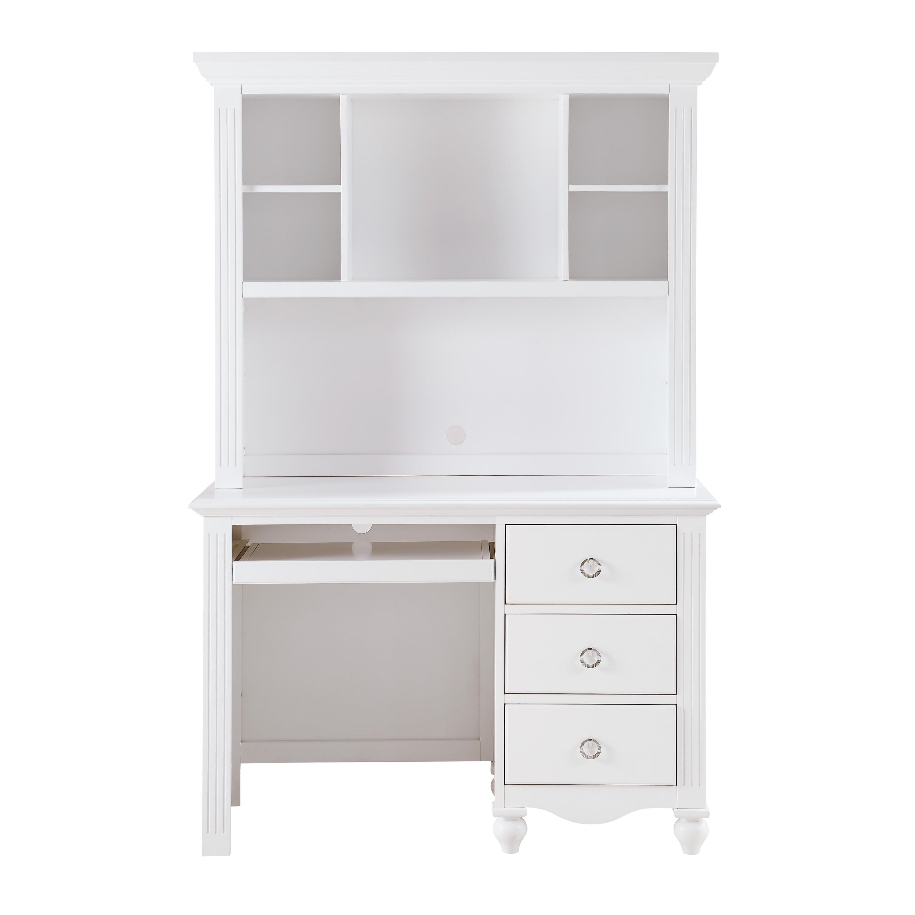Traditional Writing Desk w/hutch 2058WH-14* Meghan 2058WH-14* in White 