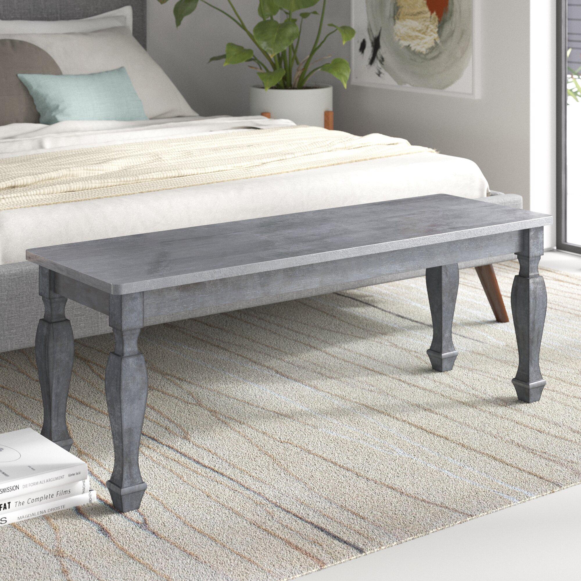 

    
Traditional Wire Brushed Gray Solid Rubberwood Bench Homelegance 5520-13 Fulbright
