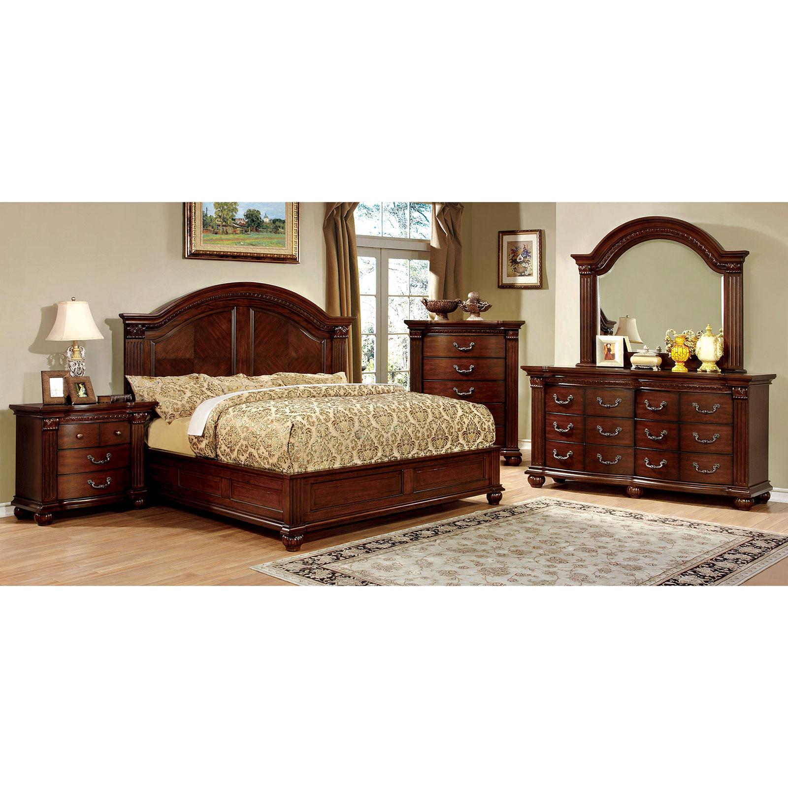 

    
Traditional Cherry Solid Wood Dresser With Mirror Furniture Of America Grandom CM7736D-2PCS
