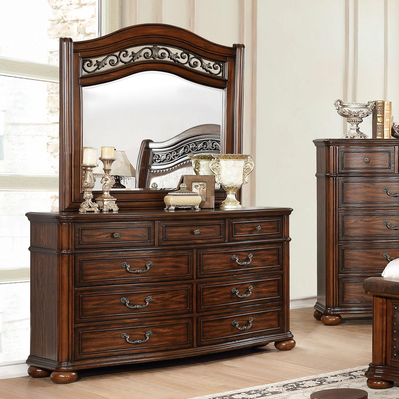 

    
Brown Wood Dresser JANIYA CM7539D Furniture of America Traditional
