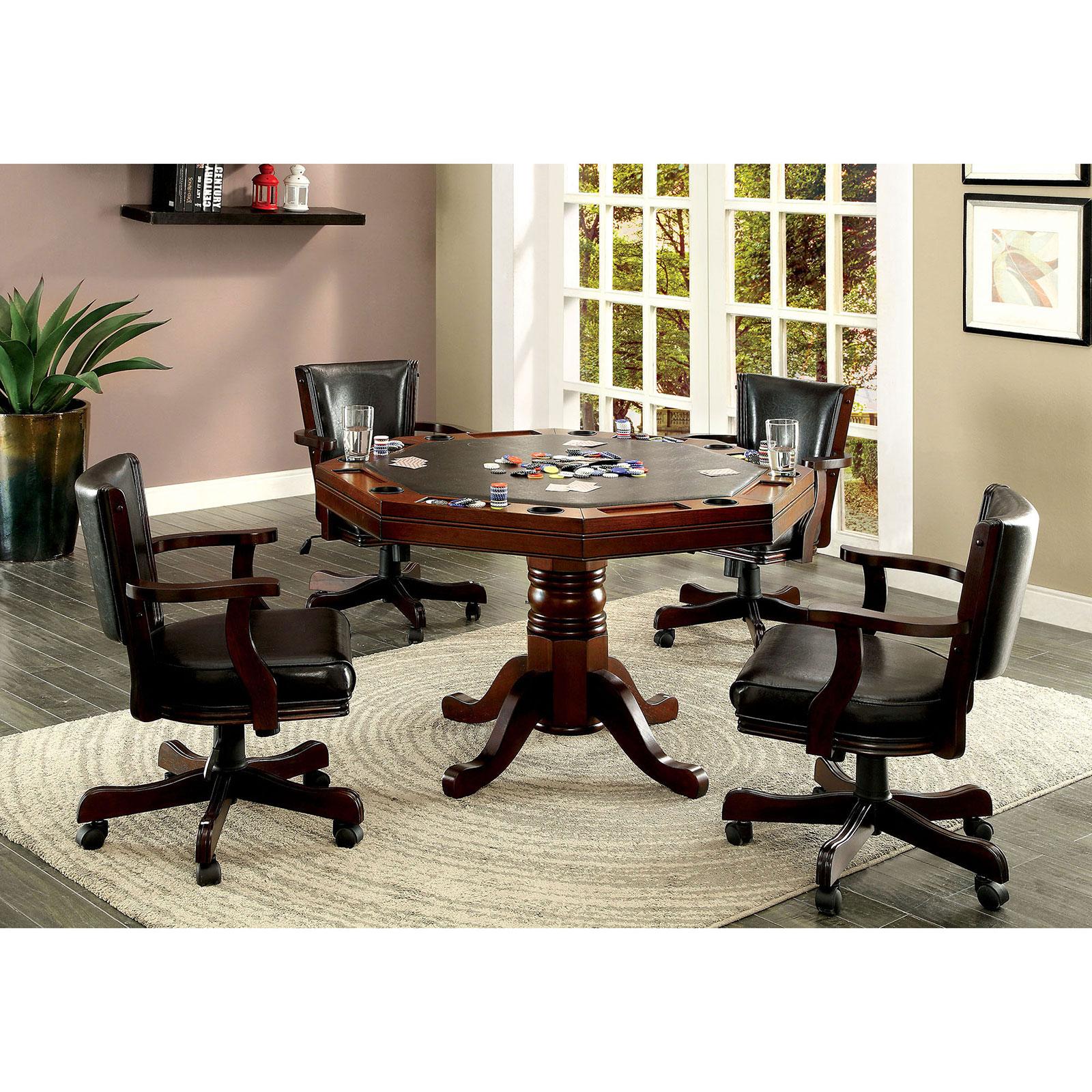 

    
Brown Wood GAME TABLE ROWAN CM-GM339T Furniture of America Traditional
