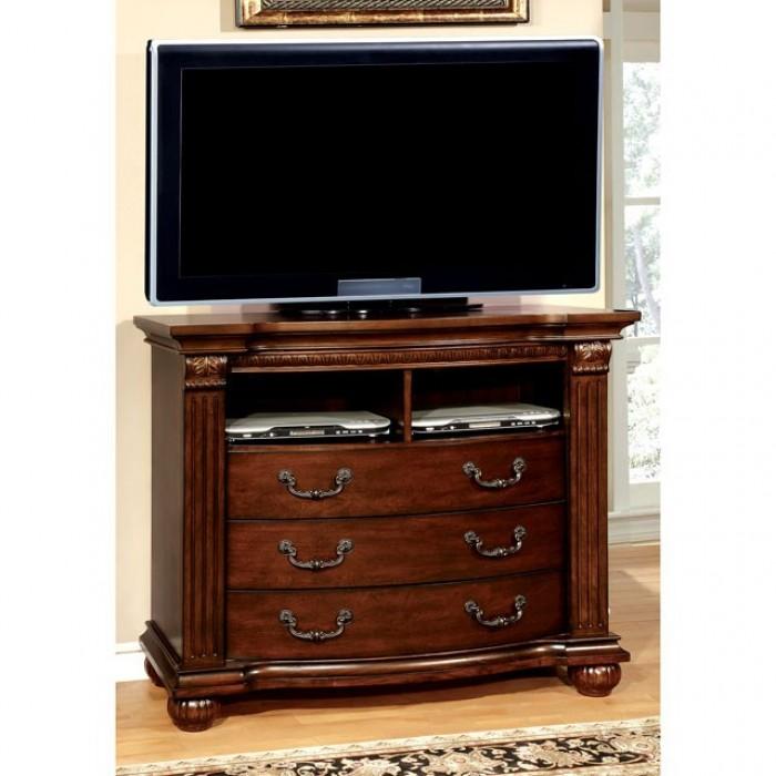 

    
Traditional Cherry Solid Wood Media Chest Furniture Of America Grandom CM7736TV-MC
