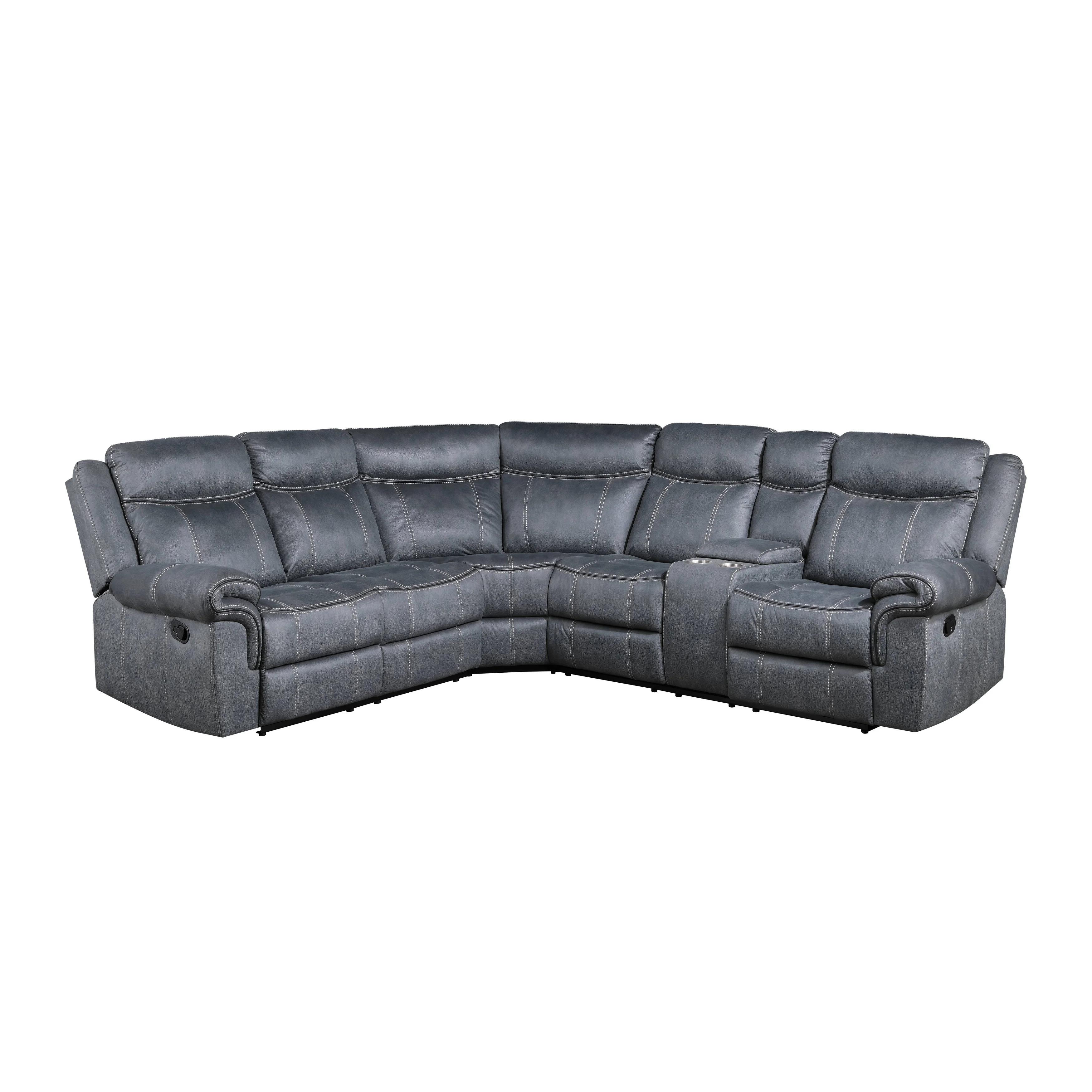 

    
Transitional  2-Tone Gray Velvet Sectional Sofa by Acme Dollum LV00398-3pcs
