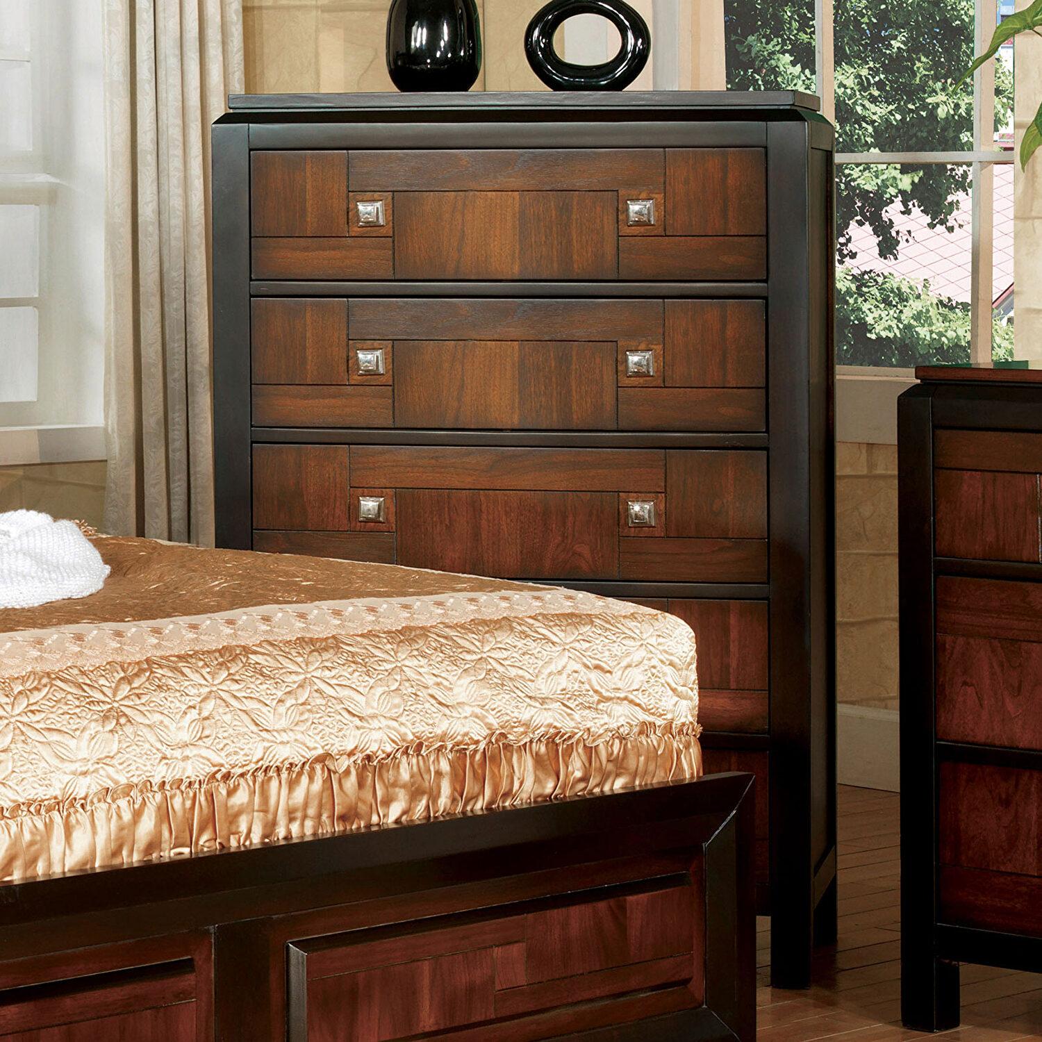 

    
CM7152-CK-6PC Furniture of America Panel Bedroom Set
