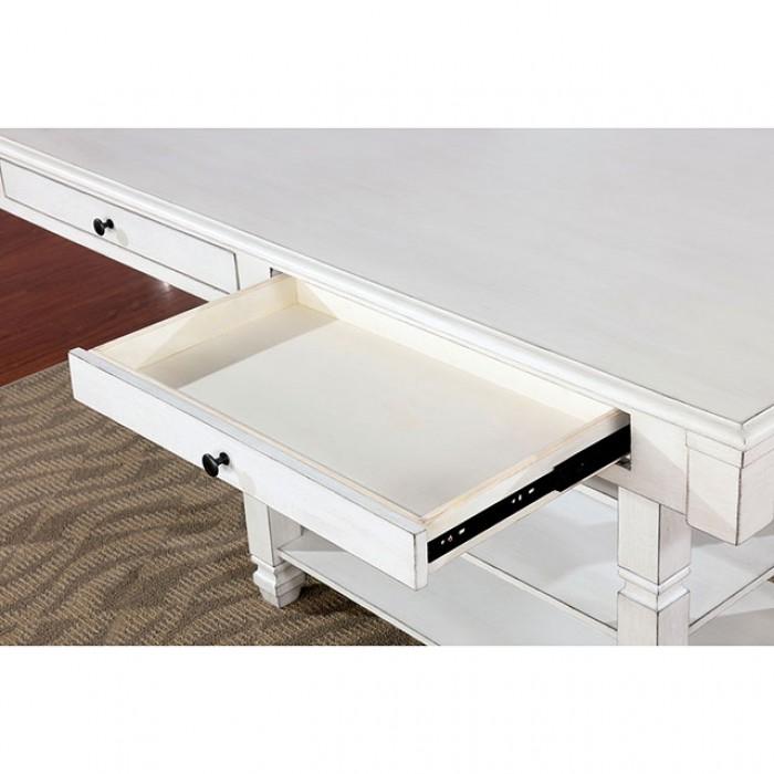 

                    
Furniture of America CM3194PT-Set-6 Kaliyah Counter Dining Set Antique White Fabric Purchase 
