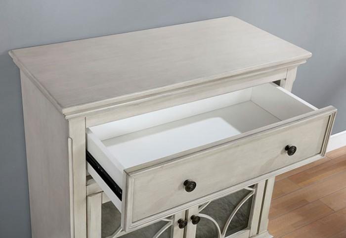 

    
Furniture of America CM-AC270 Sitges Cabinet Antique White CM-AC270
