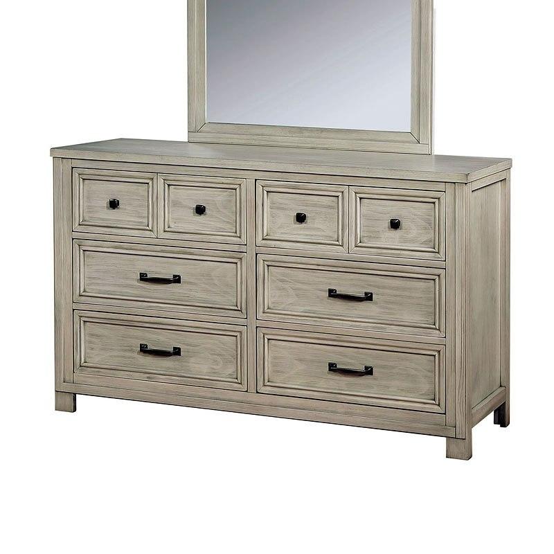 

    
Transitional Antique White Solid Wood Dresser Furniture of America CM7365WH-D Tywyn
