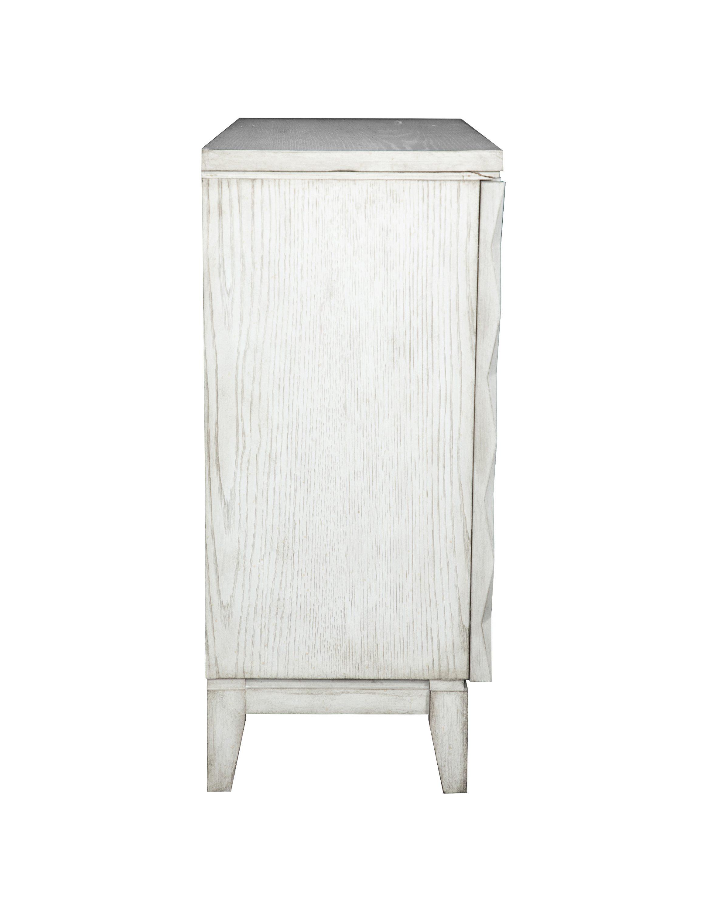 

    
Transitional Antique White Wood Accent Cabinet Coaster 953340
