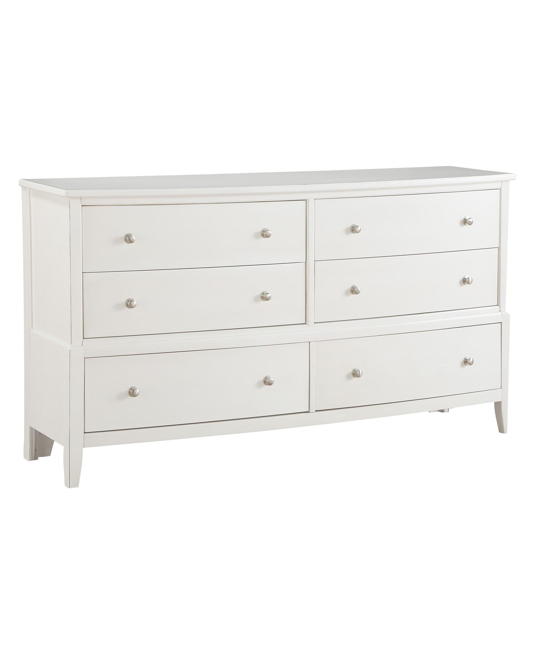 

    
Transitional Antique White Wood Dresser w/Mirror Homelegance 1730WW-5*6 Cotterill
