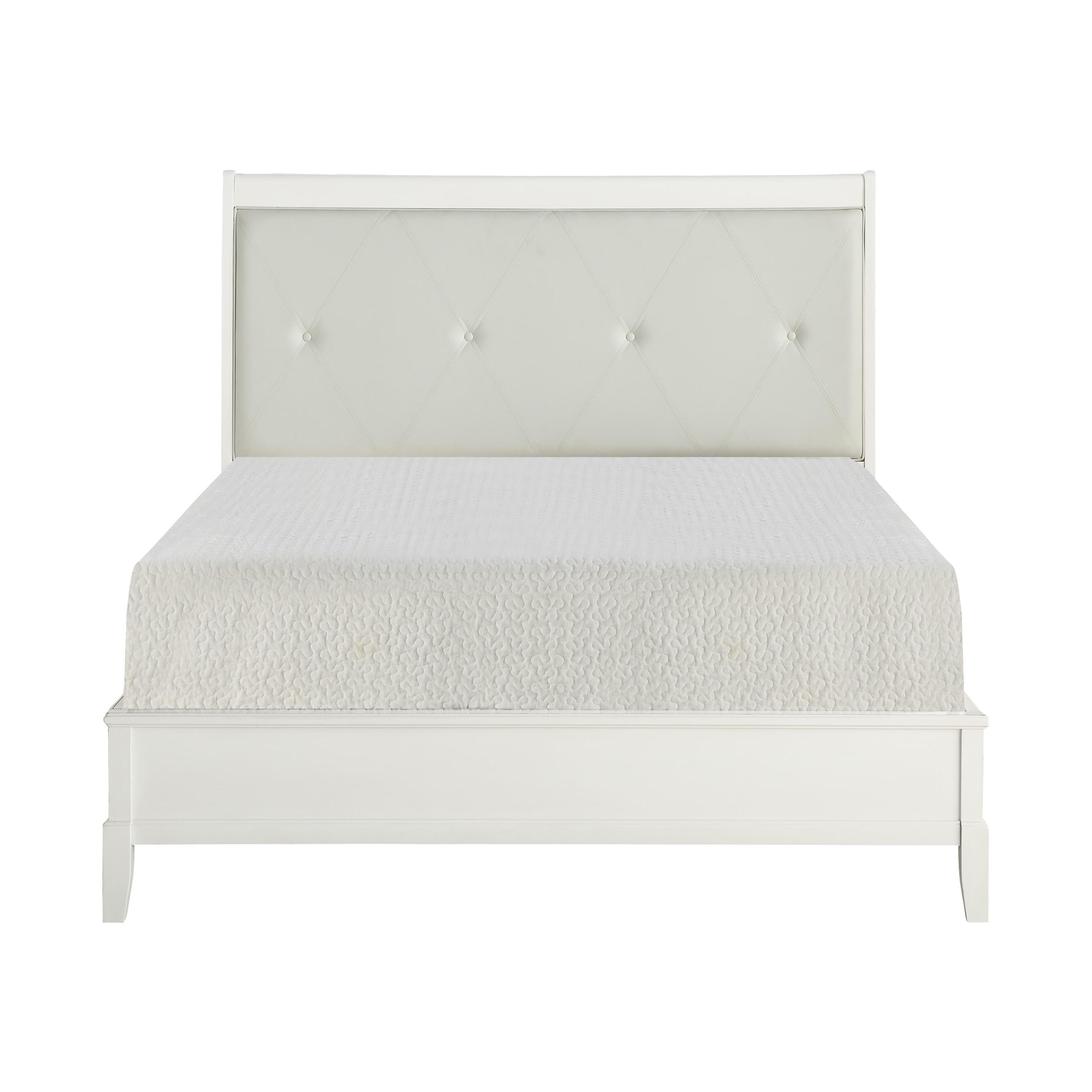 

    
Transitional Antique White Wood King Bed Homelegance 1730KWW-1CK* Cotterill
