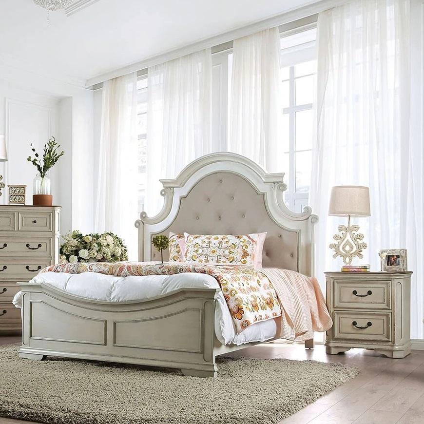 

    
Transitional Antique Whitewash Solid Wood Queen Bedroom Set 3pcs Furniture of America CM7561 Pembroke
