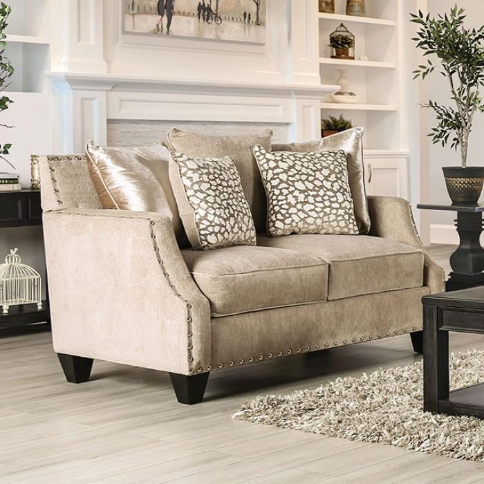 

    
Furniture of America SM6226-SF-2PC Hendon Sofa and Loveseat Set Beige SM6226-SF-2PC
