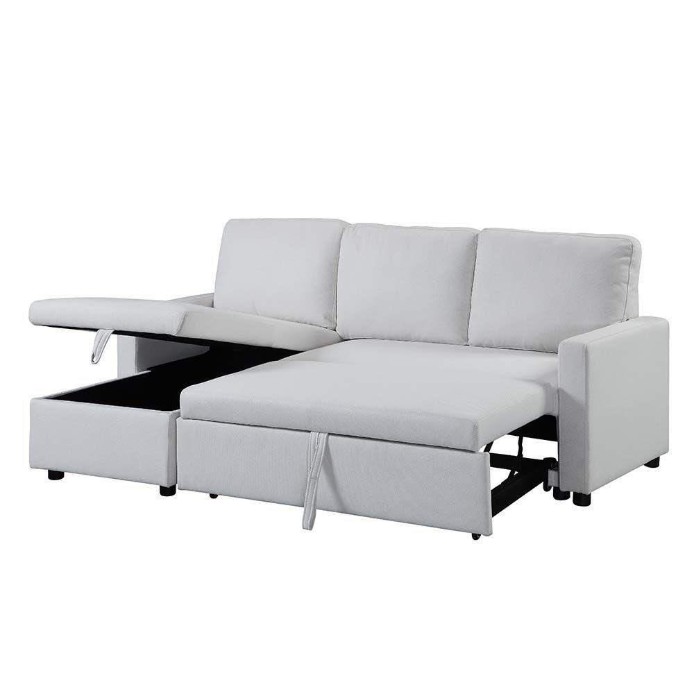 

    
Acme Furniture Hiltons Sectional Sofa White LV00971
