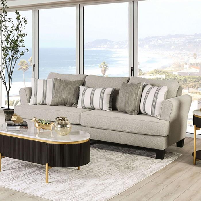 

    
Transitional Beige/Ivory Solid Wood Sofa Furniture of America Hermilly SM1207-SF-S

