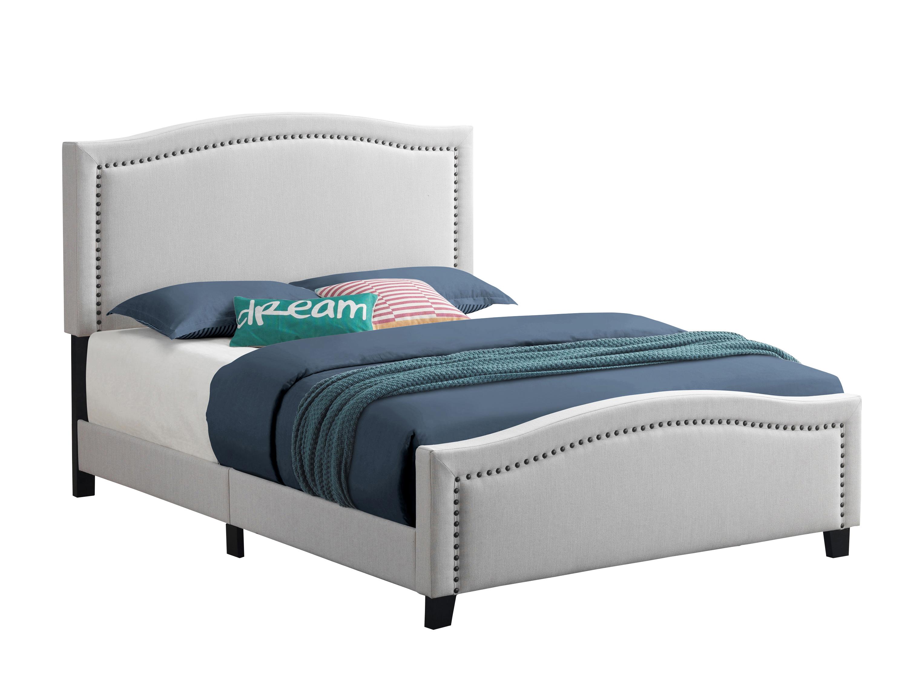 

    
Transitional Beige Linen-like Fabric Full Bed Coaster 306012F Hamden

