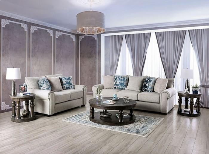 

                    
Buy Transitional Beige Linen-like Fabric Loveseat Furniture of America SM1215-LV Laredo
