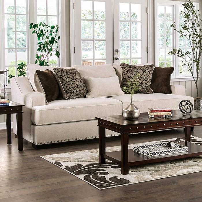 

    
Transitional Beige Linen-like Fabric Sofa Furniture of America SM1217-SF Sonora
