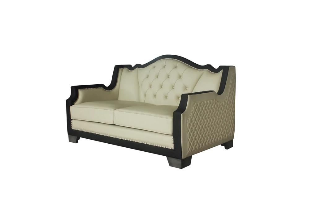 

                    
Acme Furniture House Beatrice Sofa and Loveseat Set Beige PU Purchase 
