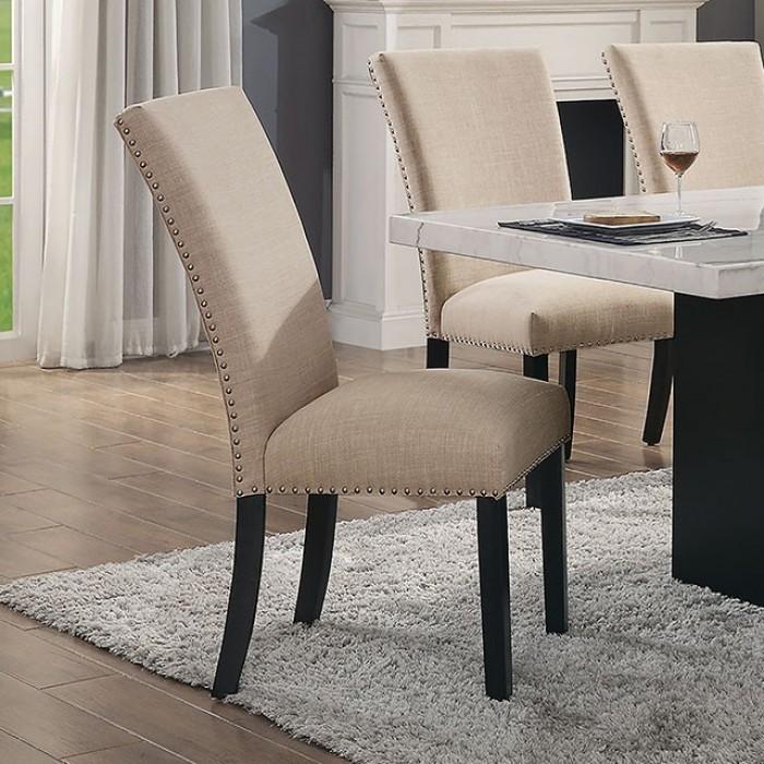 

    
Transitional Beige Solid Wood Dining Chair Set 2pcs Furniture of America CM3744BG-SC-2PK Kian
