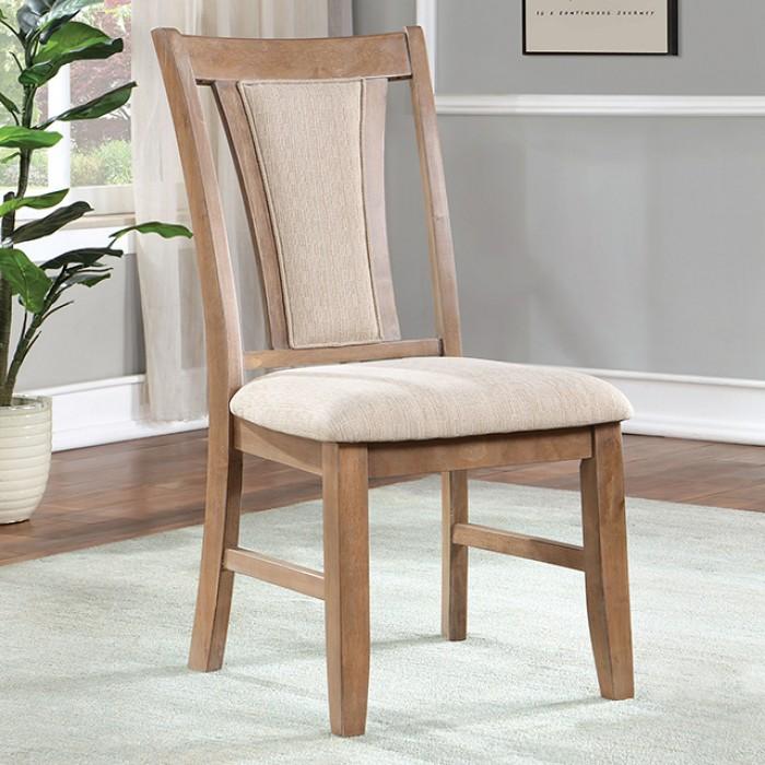 Transitional Side Chair Set Upminster Side Chairs Set 2PCS CM3984NT-SC-2PK CM3984NT-SC-2PK in Natural, Beige Fabric