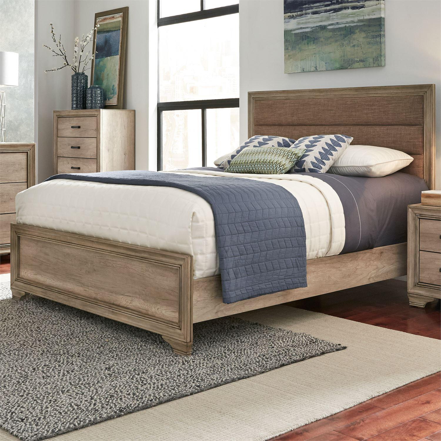 

    
Transitional Beige Wood Cal.King Panel Bed Sun Valley (439-BR) Liberty Furniture

