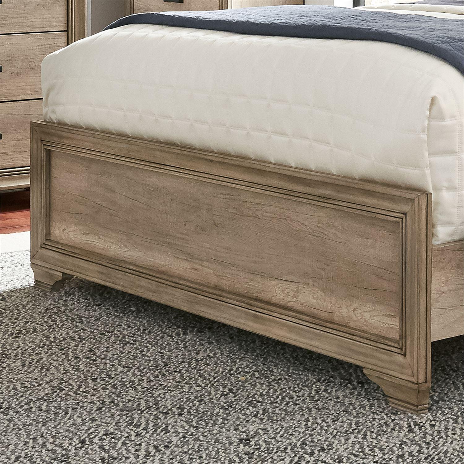 

    
439-BR-CKUB Transitional Beige Wood Cal.King Panel Bed Sun Valley (439-BR) Liberty Furniture
