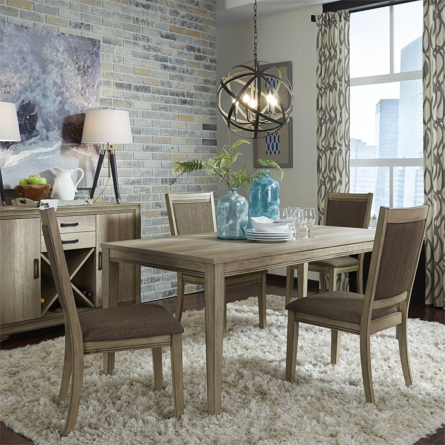 

    
Sandstone Finish Dining Room Set 5 Pcs Sun Valley 439-DR-O5RLS Liberty Furniture
