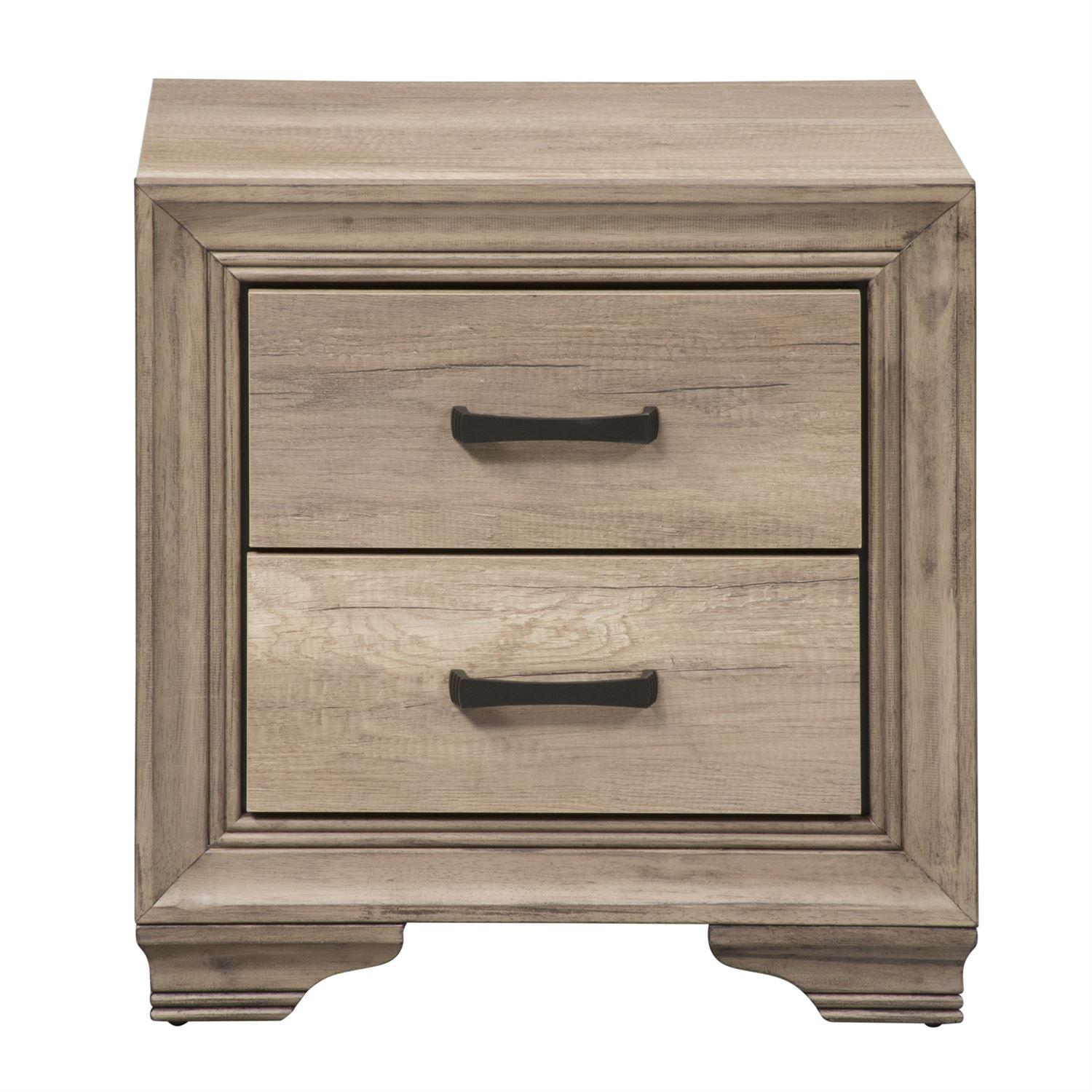 

    
Transitional Beige Wood Nightstand Sun Valley (439-BR) Liberty Furniture
