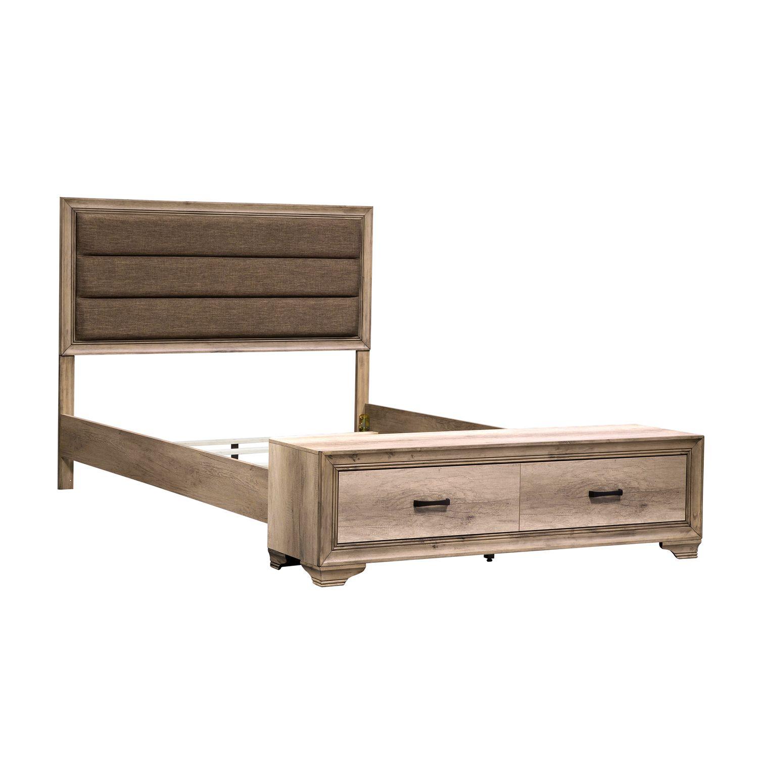 

    
Transitional Beige Wood Queen Storage Bed Sun Valley (439-BR) Liberty Furniture
