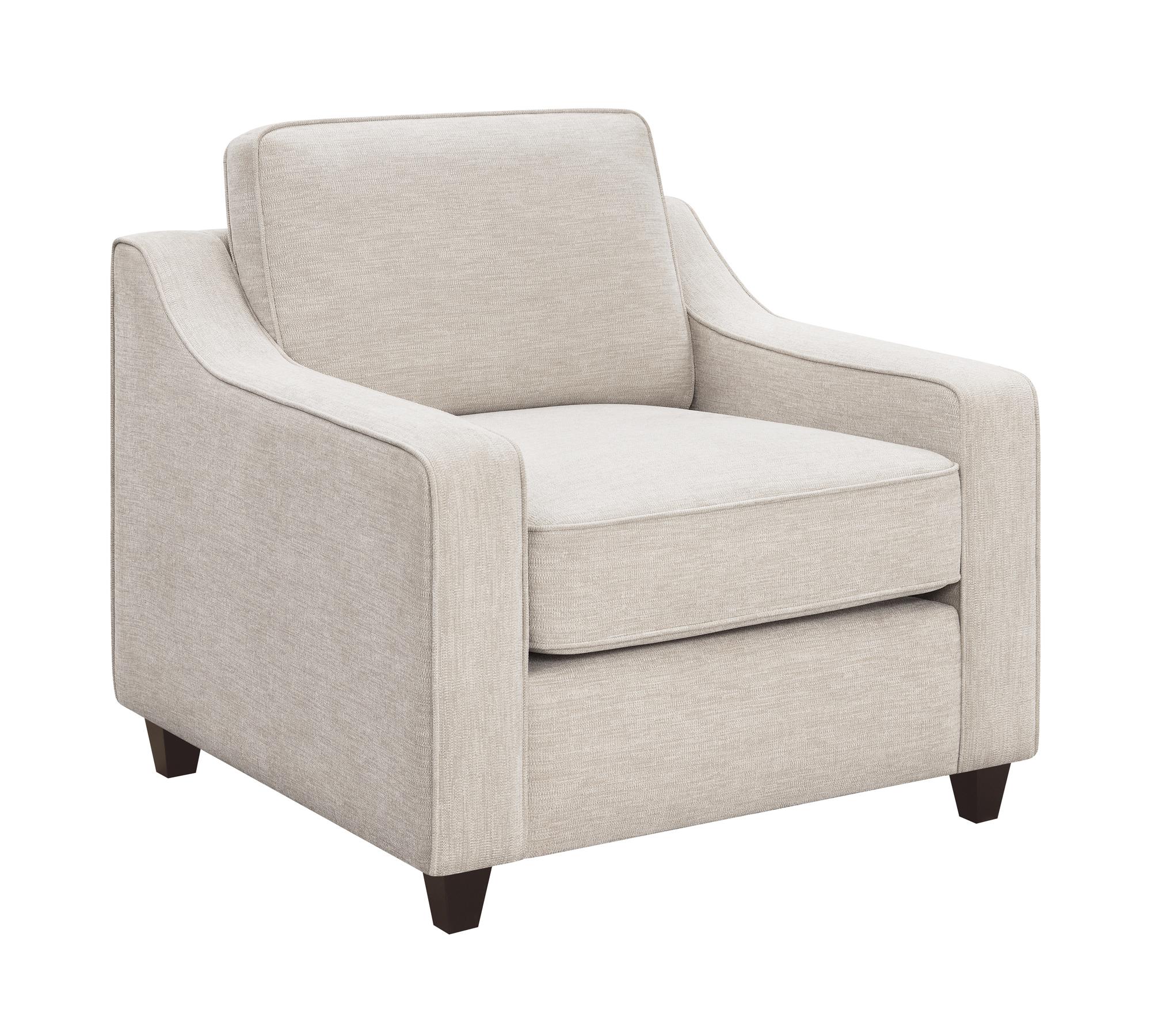

    
Transitional Beige Woven Chenille Arm Chair Coaster 552063 Christine
