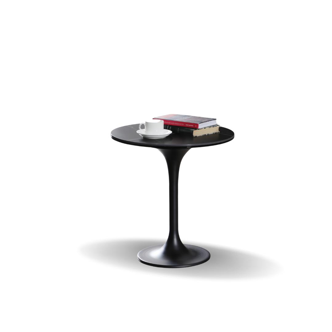 WhiteLine ST1719-BLK Amarosa Side Table