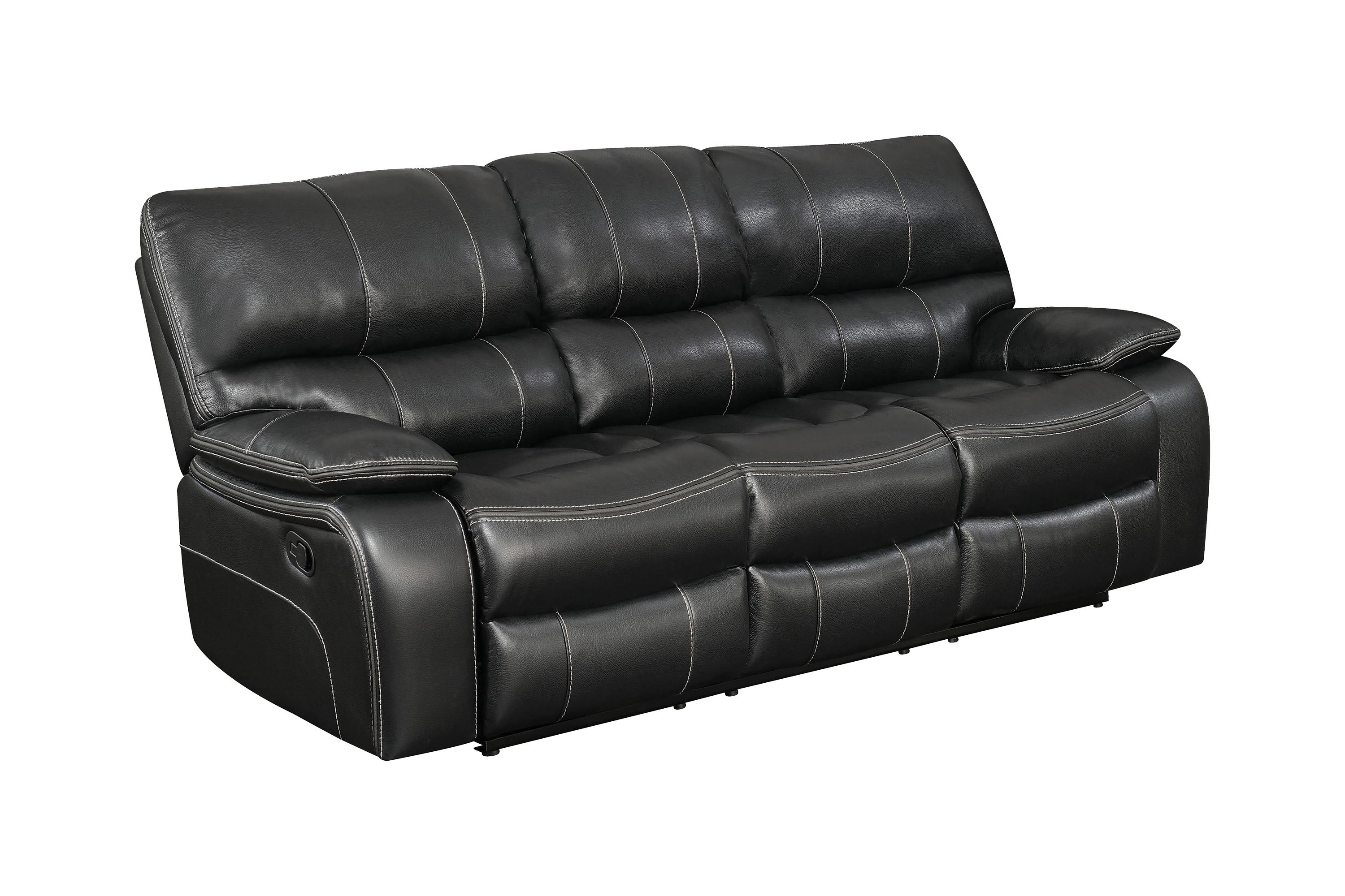 

    
Modern Black Faux Leather Motion Sofa Coaster 601934 Willemse
