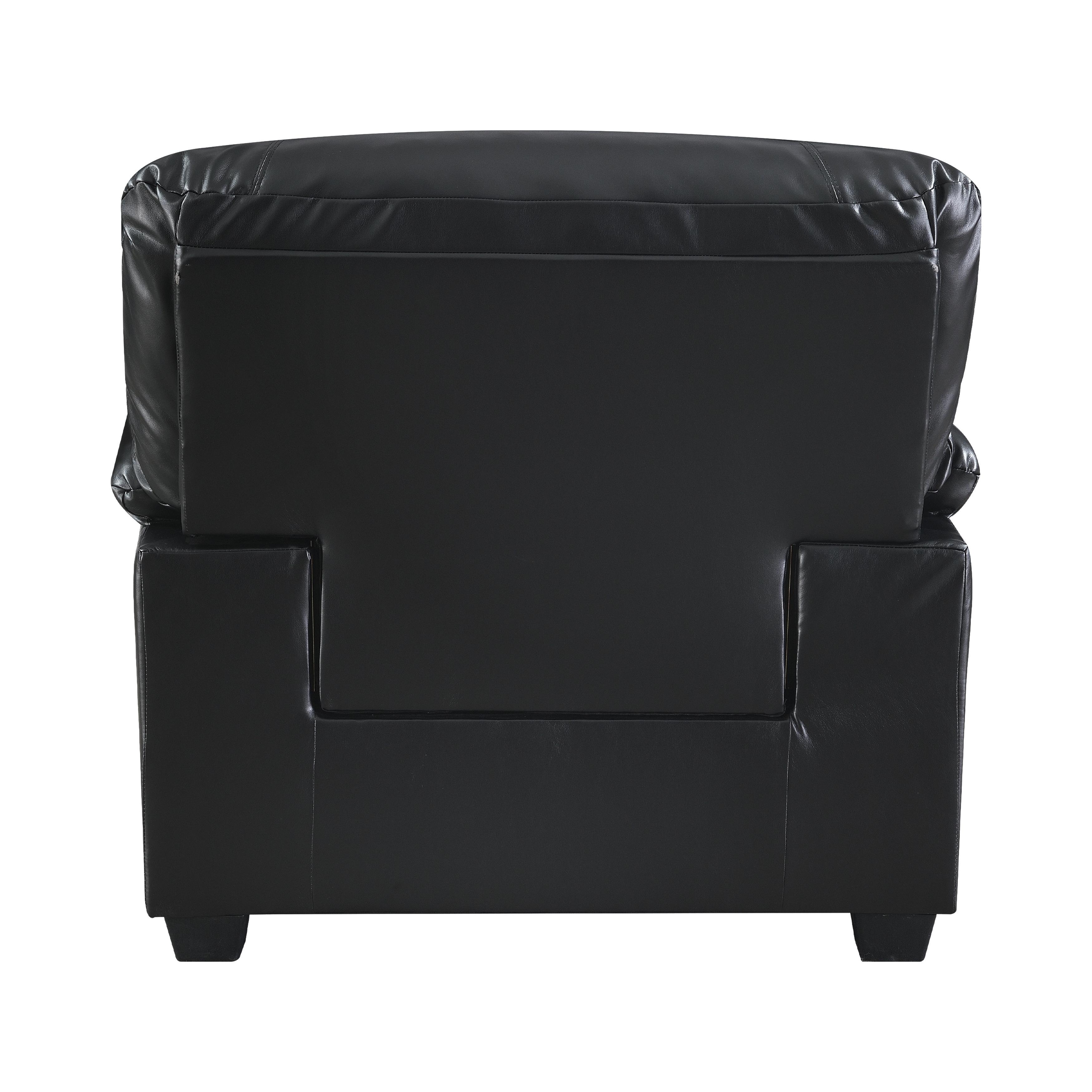 

                    
Homelegance 8511BK-1 Talon Arm Chair Black Faux Leather Purchase 
