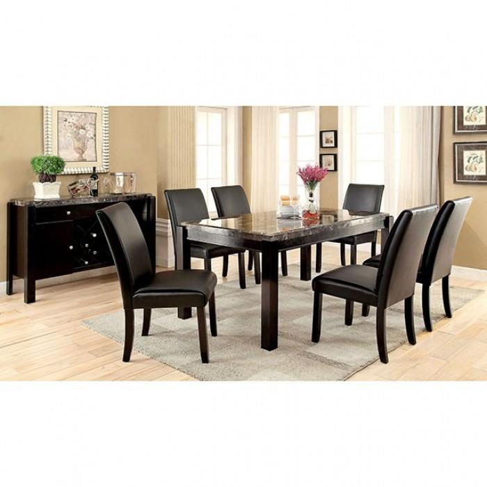

    
Transitional Black Genuine Marble Dining Table Furniture of America CM3823BK-T Gladstone
