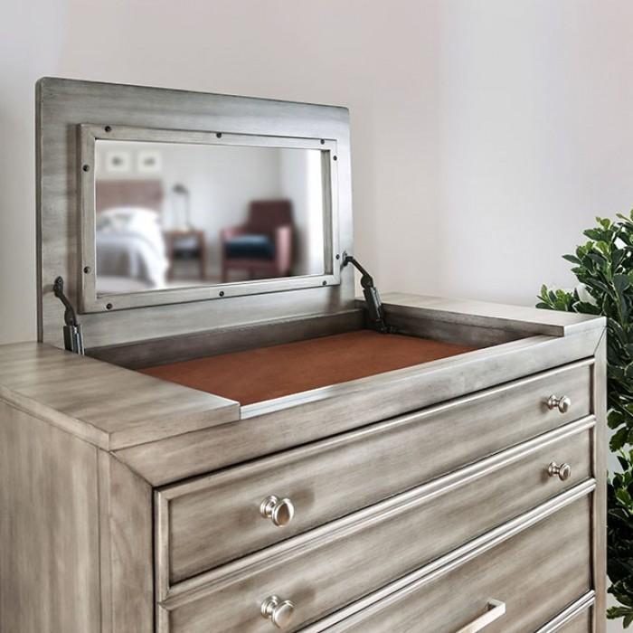 

                    
Buy Transitional Black/Gray Metal King Panel Bedroom Set 6PCS Furniture of America Sinead CM7420-EK-6PCS
