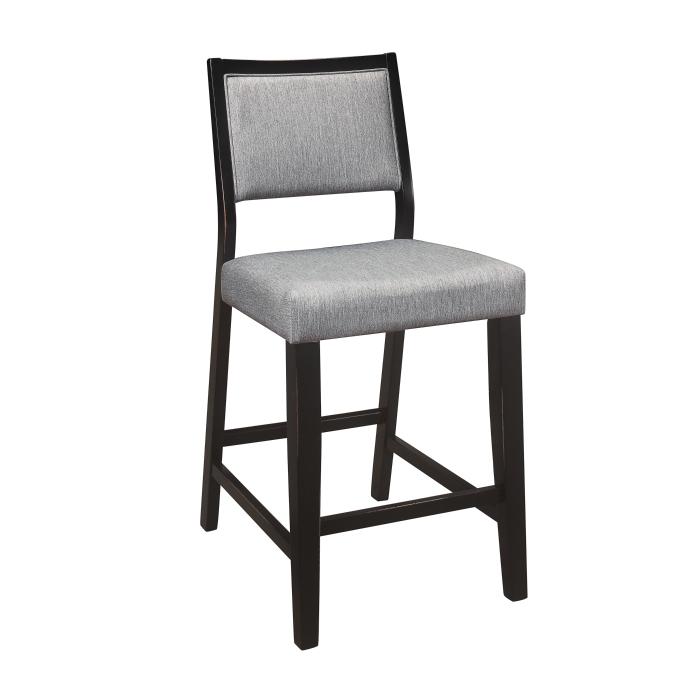 

    
Transitional Black/Gray Wood Counter Height Chair Set 2PCS Homelegance Stratus 5842-24-2PCS
