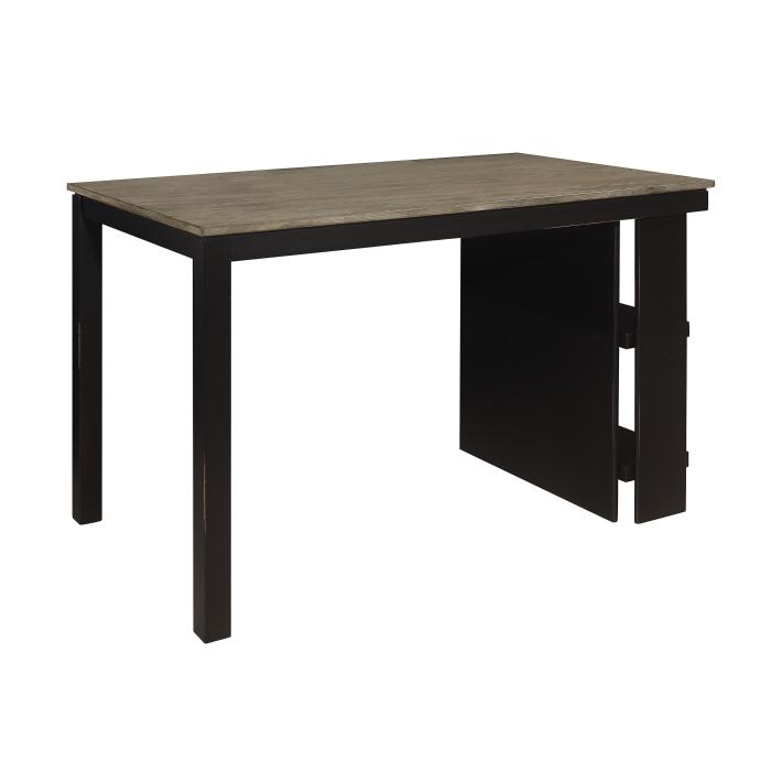 

    
Transitional Black/Gray Wood Counter Height Table Homelegance Stratus 5842-36
