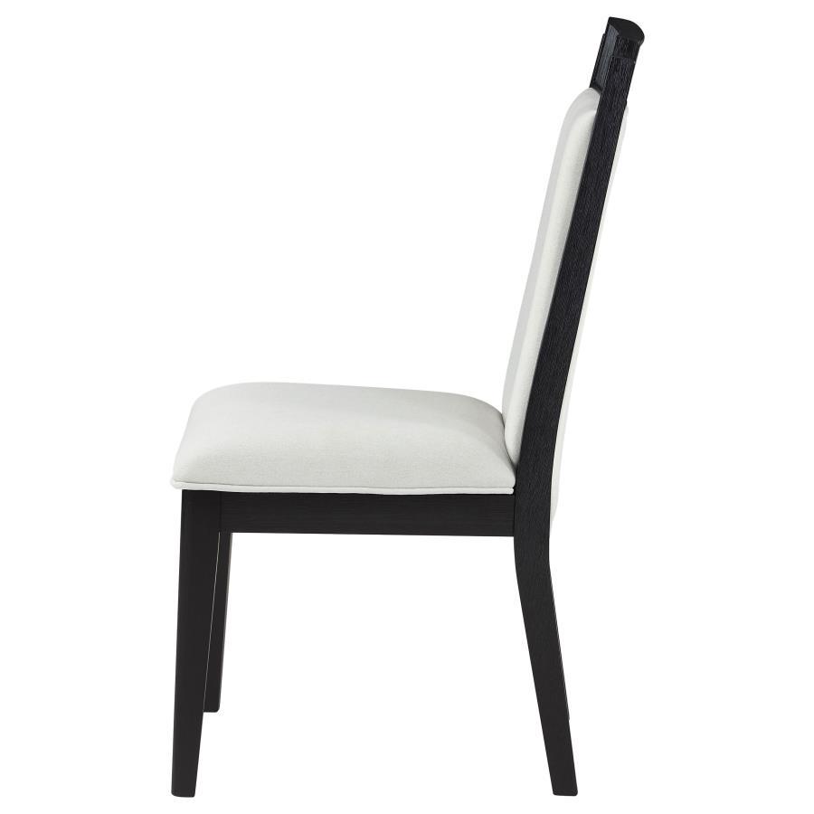 

    
108232-SC-2PCS Transitional Black/Ivory Wood Side Chair Set 2PCS Coaster Brookmead 108232

