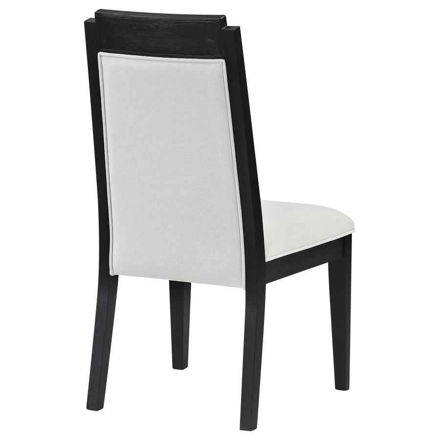 

    
 Order  Transitional Black/Ivory Wood Side Chair Set 2PCS Coaster Brookmead 108232
