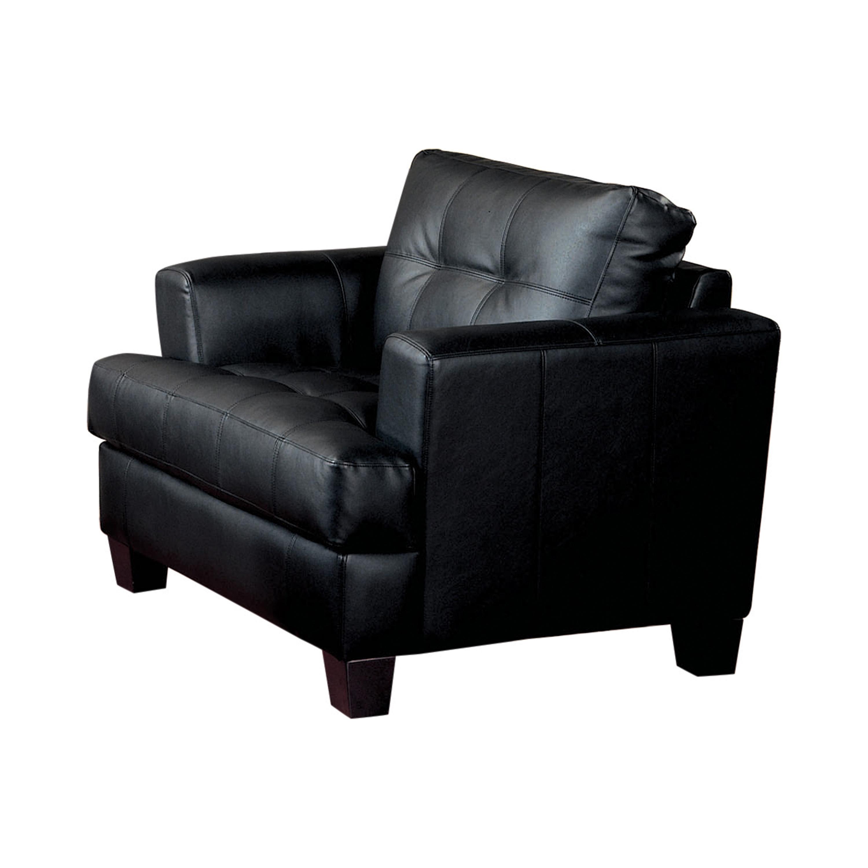 

                    
Coaster 501681-S3 Samuel Living Room Set Black Leatherette Purchase 
