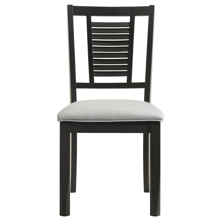 

                    
Coaster Appleton Side Chair Set 2PCS 110282-SC-2PCS Side Chair Set Light Grey/Black Polyester Purchase 
