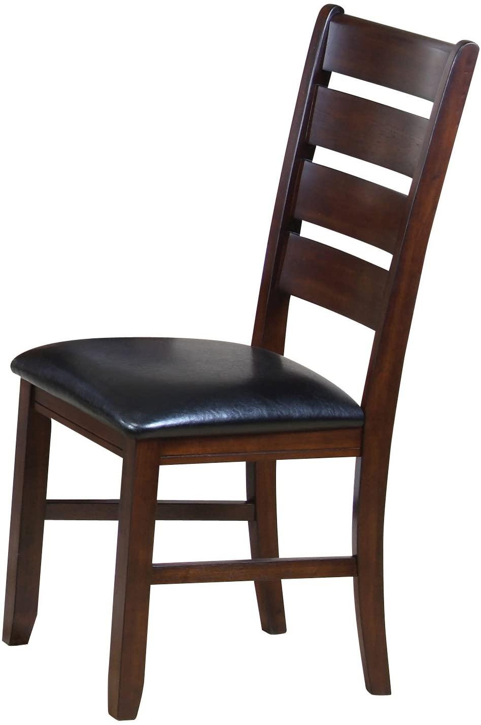

    
Transitional Black PU & Cherry 2x Dining Chairs by Acme Urbana 04624-2pcs
