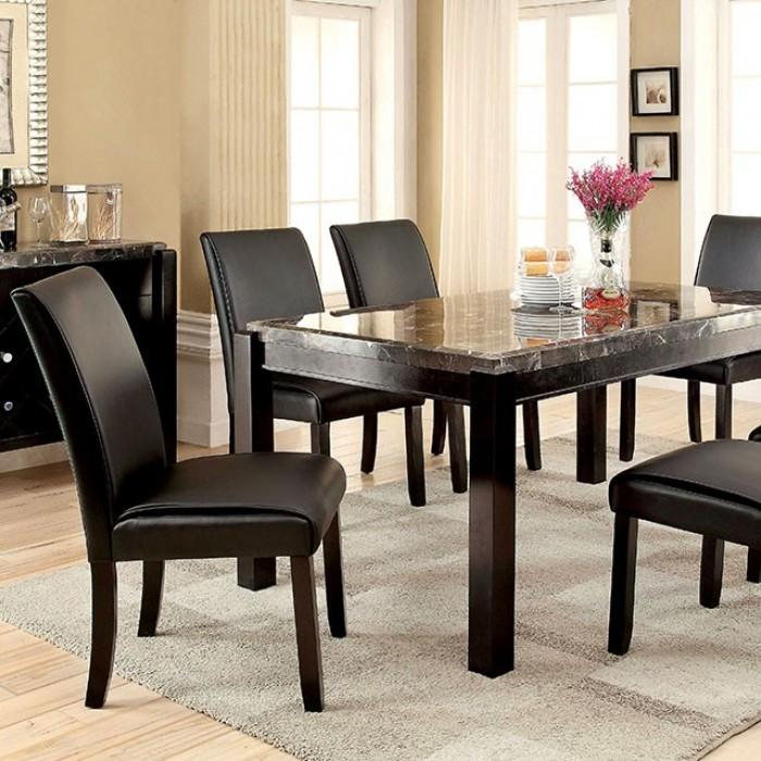 

    
Transitional Black Solid Wood Dining Room Set 5pcs Furniture of America Gladstone
