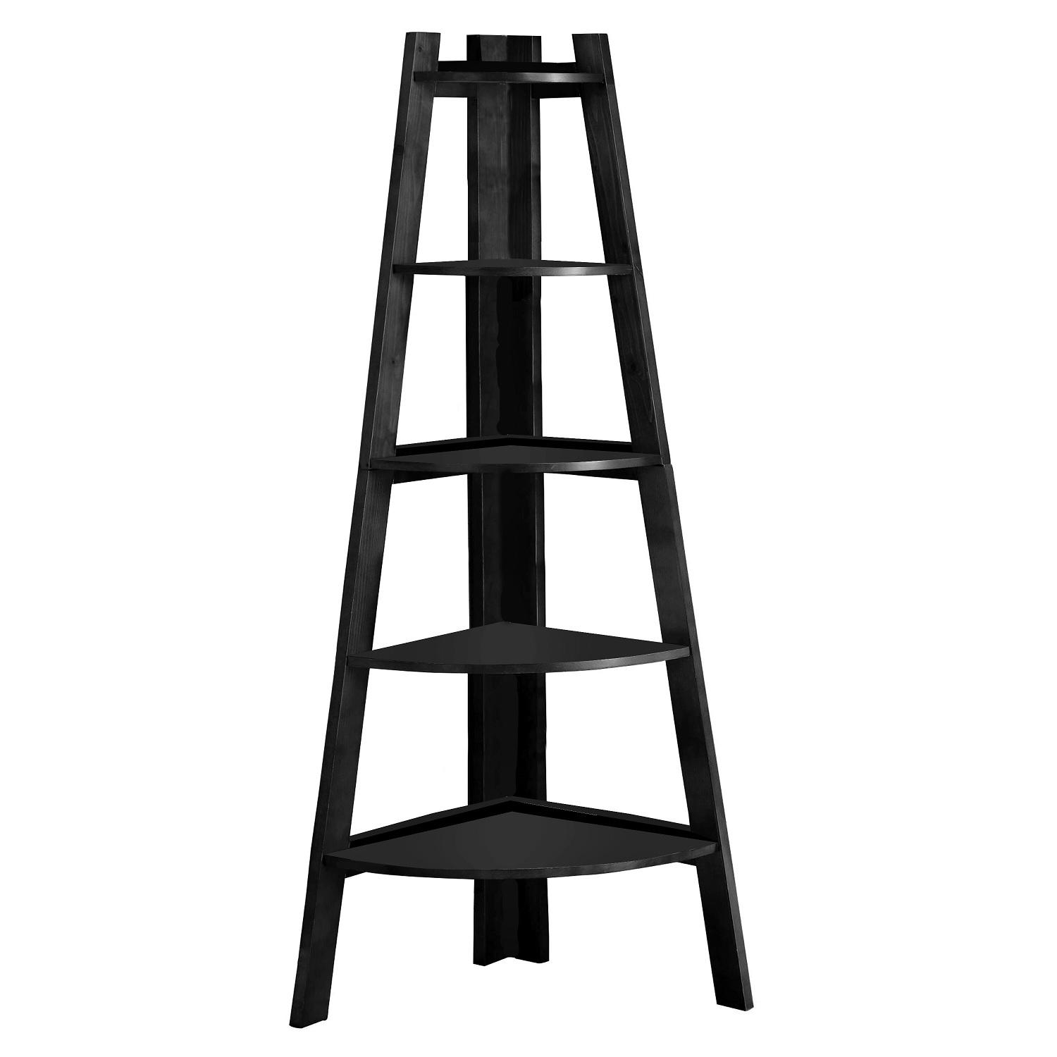 Transitional Ladder Shelf CM-AC6214BK Lyss CM-AC6214BK in Black 