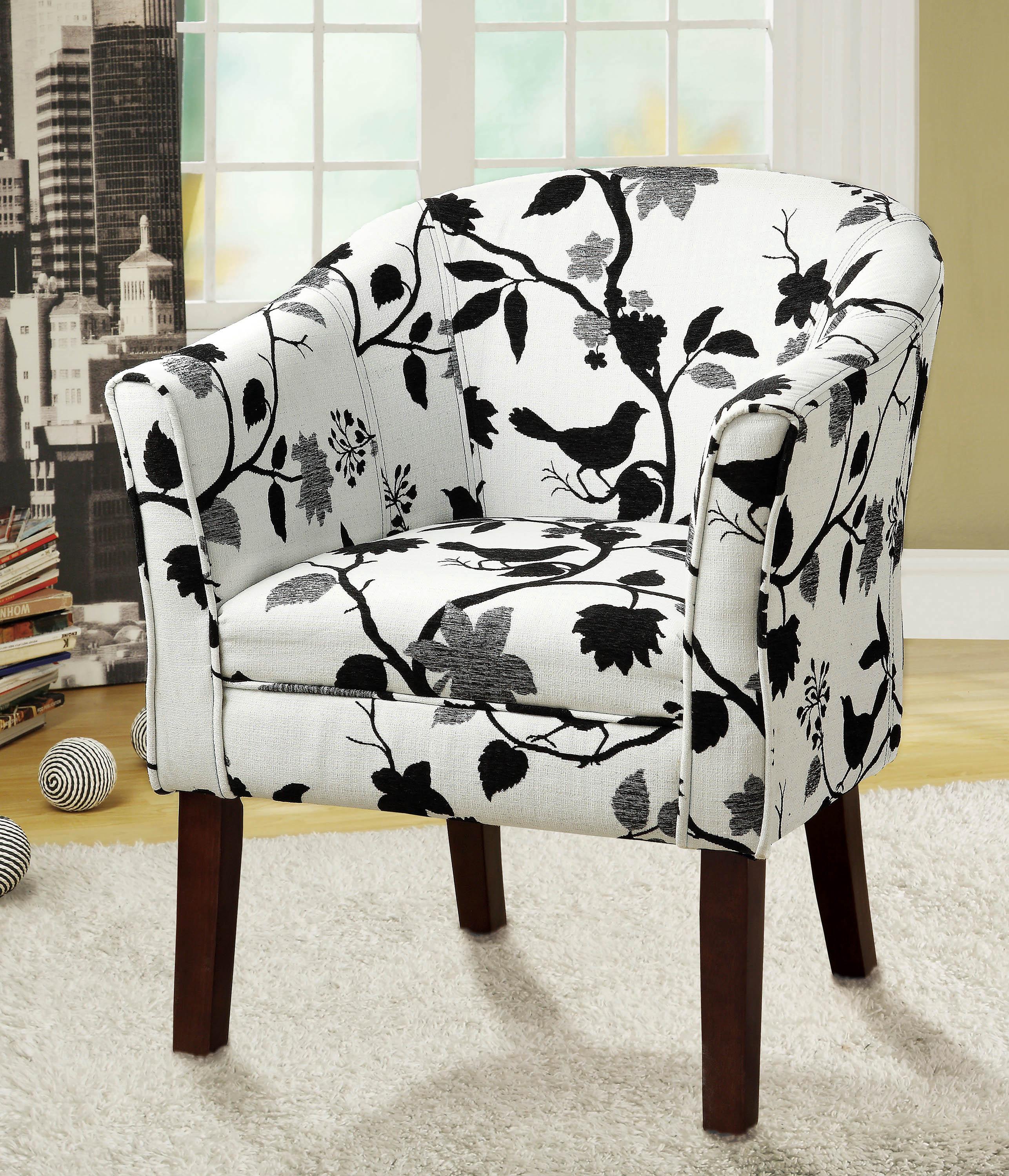 

    
Transitional Black & White Jacquard Accent Chair Coaster 460406
